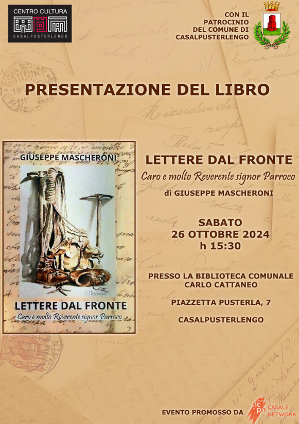 Incontro con l'autore Giuseppe Mascheroni, sabato 26/10 ore 15.30 - Bi